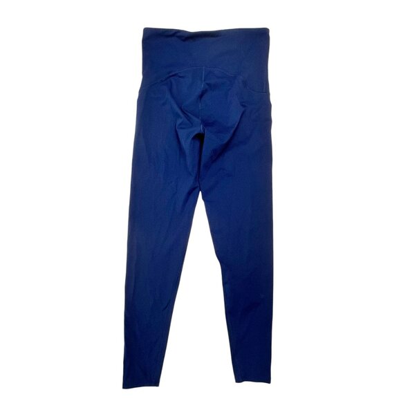 Spanx By Sara Blakely Seamless Navy Blue Active Leggings Size M - Picture 2 of 4